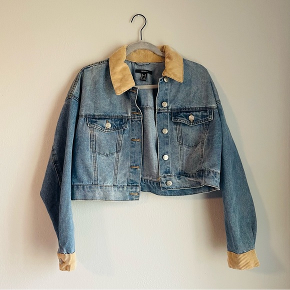 Denim Jacket and Corduroy Skirt Set - Picture 4 of 5